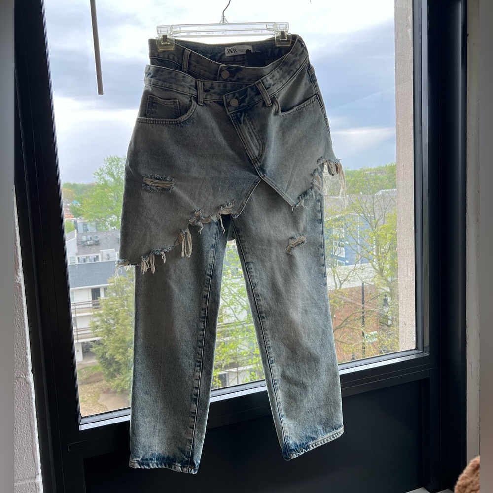 ZARA Mid-Rise ZW Staright Leg Jeans | Size EUR 36 USA 4